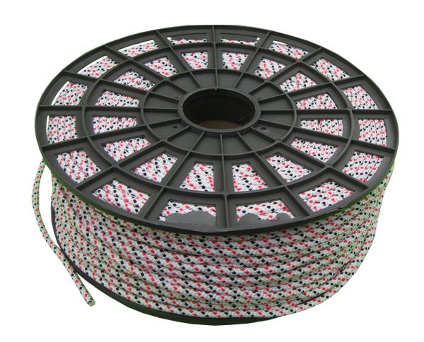 Шнур полипропиленовый вязаный 15мм, 100м, цветной - фото